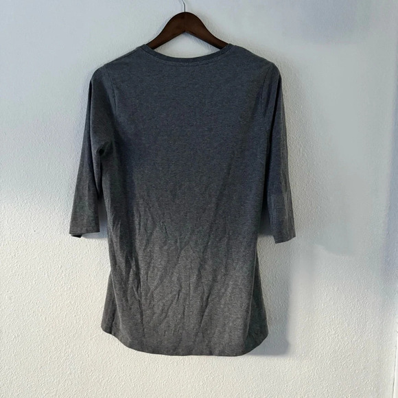 classic vneck 3/4 sleeve basic minimalist tee casual size small Great Northwest - Picture 7 of 8